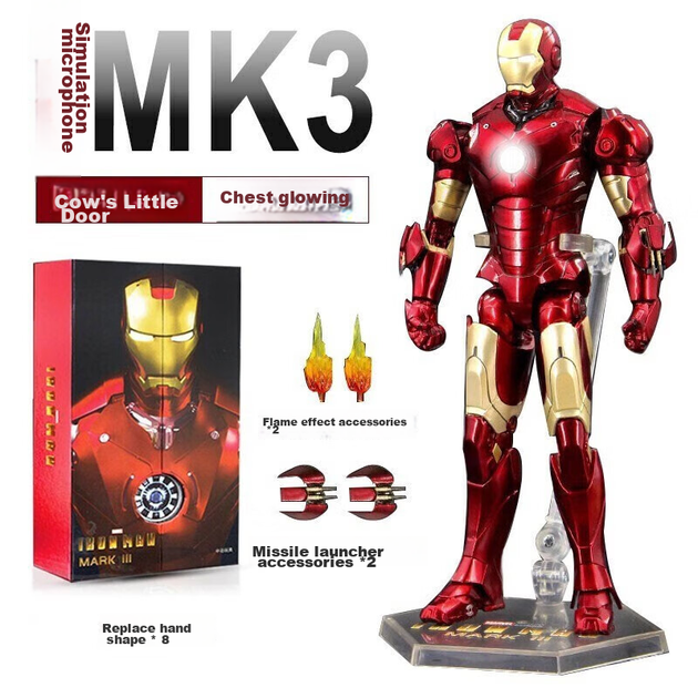 Фигурка Marvel «Железный человек» MK3 с подсветкой, коллекционная модель - Фото 4 Фигурка Marvel «Железный человек» MK3 с подсветкой, коллекционная модель - изображение 4