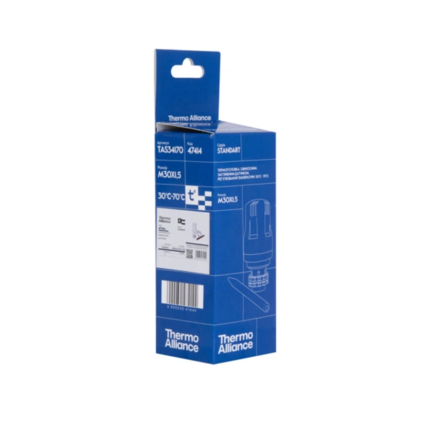 Термоголовка Thermo Alliance Standart М30х1,5 (30-70℃) с выносным датчиком TAS34170 - изображение 5