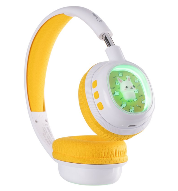 Беспроводные детские наушники Gelius MIAOSpace GP HP-009 White/Yellow - Фото 3 Беспроводные детские наушники Gelius MIAOSpace GP HP-009 White/Yellow - изображение 3