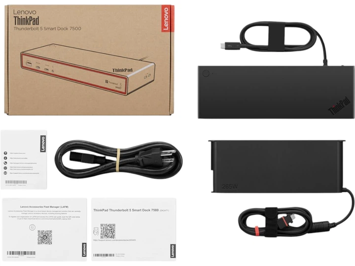 Stacja dokująca Lenovo Thunderbolt 5 Smart Dock WS 265W (40BA0265EU) - Zdjęcie 9 Stacja dokująca Lenovo Thunderbolt 5 Smart Dock WS 265W (40BA0265EU) - obraz 9