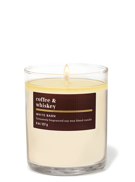 Ароматизована свічка Bath & Body Works Coffee & Whiskey Single Wick Candle - Фото 1 Ароматизована свічка Bath & Body Works Coffee & Whiskey Single Wick Candle - зображення 1