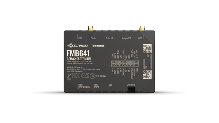 GPS-трекер Teltonika FMB 641 PROFESSIONAL, SIM-карта с 1 месяцем интернета, поддержка iOS/Android/Web - Фото 2 GPS-трекер Teltonika FMB 641 PROFESSIONAL, SIM-карта с 1 месяцем интернета, поддержка iOS/Android/Web - изображение 2