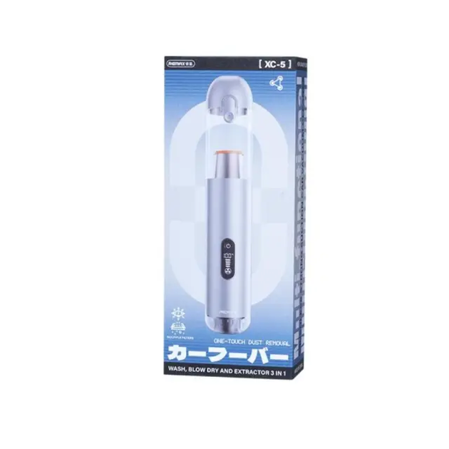 Автомобильный пылесос REMAX Multi-functional brushless strong suction car vacuum cleaner XC-5 White - Фото 2 Автомобильный пылесос REMAX Multi-functional brushless strong suction car vacuum cleaner XC-5 White - зображення 2