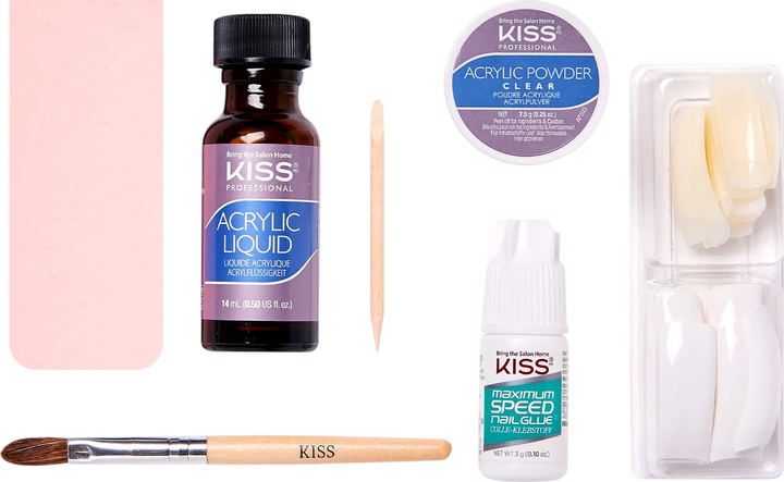 Zestaw do modelowania akrylem Kiss French Acrylic (731509000030) - obraz 2
