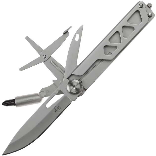 Мультитул Boker Plus Specialist Half-Tool 5 функций Серый нержавеющая сталь (арт. не указан) - Фото 1 Мультитул Boker Plus Specialist Half-Tool 5 функций Серый нержавеющая сталь (арт. не указан) - изображение 1