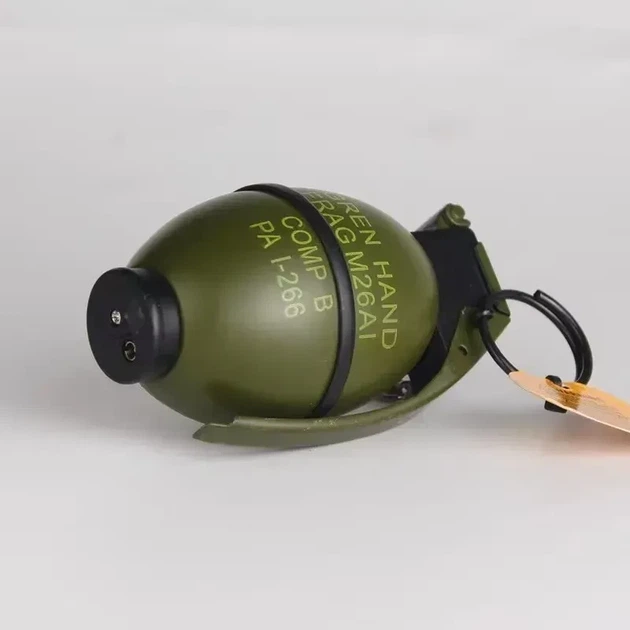 Запальничка граната M26A1 Zhong Long HL-530 — турбо запальничка Jet Flame з гострим полум’ям, military стиль - Фото 2 Запальничка граната M26A1 Zhong Long HL-530 — турбо запальничка Jet Flame з гострим полум’ям, military стиль - зображення 2