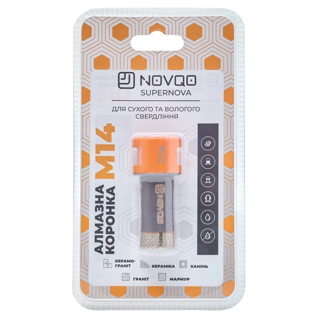 Алмазная коронка NOVQO Supernova 20мм (М14) (BP_1094) - изображение 2