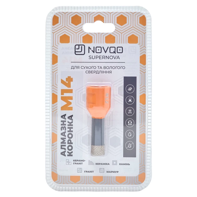 Алмазная коронка NOVQO Supernova 12мм (М14) (BP_1093) - изображение 2