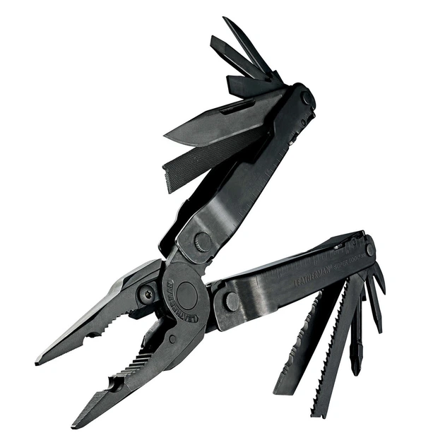 Мультитул Leatherman Super Tool 300 Black, нейлоновый чехол MOLLE (черный), 19 функций, сталь 420HC - изображение 6