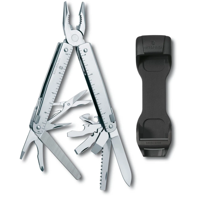 Мультитул Victorinox Swisstool X 115мм 26 функций Чёрный нержавеющая сталь - Фото 2 Мультитул Victorinox Swisstool X 115мм 26 функций Чёрный нержавеющая сталь - зображення 2