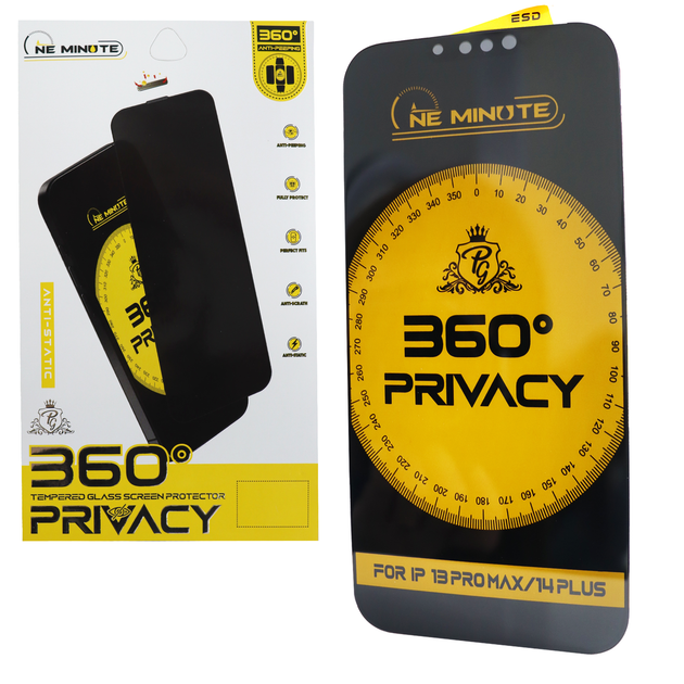 Защитное стекло Privacy NeMinute (iPhone 13 Pro Max / 14 Plus) - Фото 1 Защитное стекло Privacy NeMinute (iPhone 13 Pro Max / 14 Plus) - изображение 1