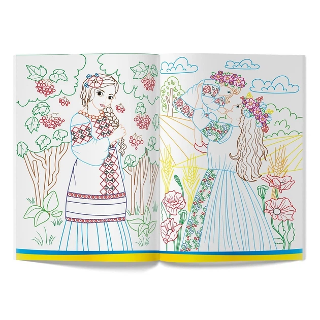 Патріотична розмальовка Cristal book Я україночка (укр) F00029937 - Фото 4 Патріотична розмальовка Cristal book Я україночка (укр) F00029937 - зображення 4