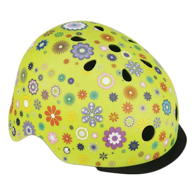 Шлем защитный Globber Цветы Green 48 – 53 см (XS/S), 507-106 - изображение 2
