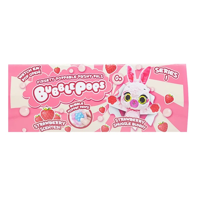 Мягкая игрушка Bubble Pops Клубничный зайчонок, 2312004/4 - изображение 2