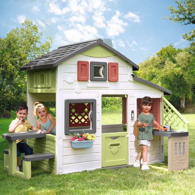 Будиночок Smoby Life з лiтньою кухнею, дверним дзвiнком та столиком, 7600810207 - зображення 6