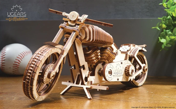Механічний 3Dпазл Ukrainian Gears Байк 189 ел, 70051 - зображення 6