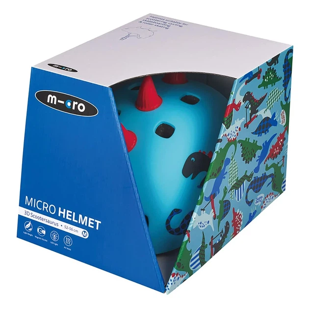 Защитный шлем Micro Скутерозавр 52–56 см р. M, AC2095BX - изображение 2