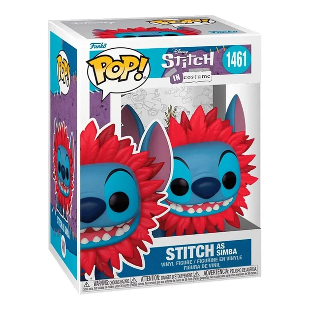 Ігрова фігурка Funko Pop Стіч у костюмі Сімби, 75164 - Фото 1 Ігрова фігурка Funko Pop Стіч у костюмі Сімби, 75164 - зображення 1