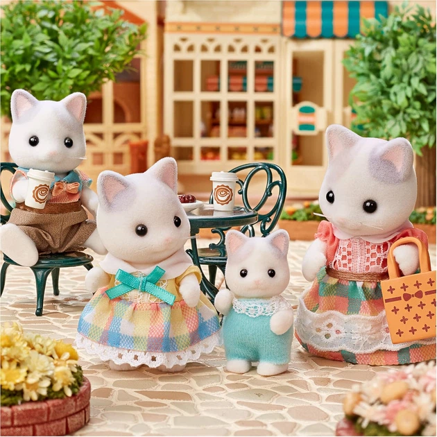 Ігровий набір Sylvanian Families Latte Cat Family, 5738 - Фото 7 Ігровий набір Sylvanian Families Latte Cat Family, 5738 - зображення 7