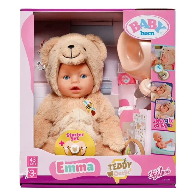Набор BABY born Эмма в костюме мишки 43 см, 837115 - Фото 2 Набор BABY born Эмма в костюме мишки 43 см, 837115 - изображение 2