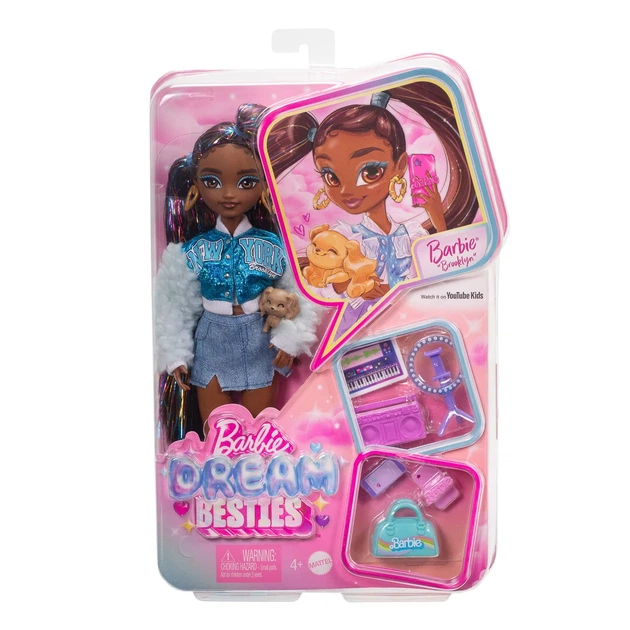 Кукла Barbie Dream Besties Бруклин, HYC22 - Фото 2 Кукла Barbie Dream Besties Бруклин, HYC22 - изображение 2