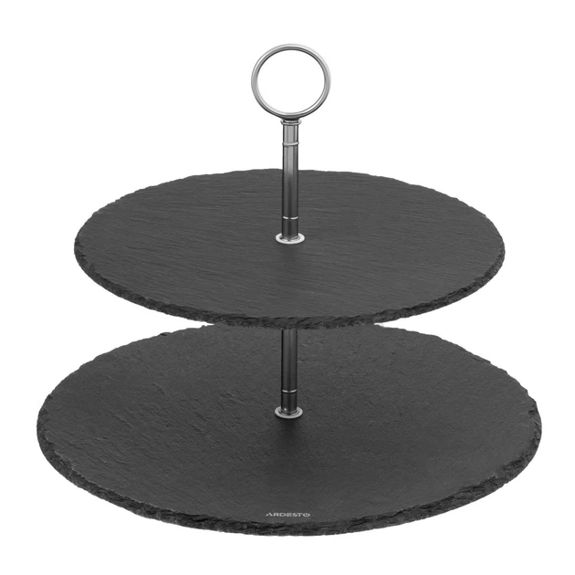 Блюдо 2-х ярусное Ardesto AR0957 25 см черное 5264637 - Фото 1 Блюдо 2-х ярусное Ardesto AR0957 25 см черное 5264637 - изображение 1