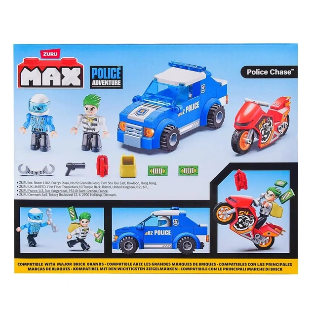 Конструктор Zuru Max Police Adventure Police Chase 125 эл, 83164 - изображение 2