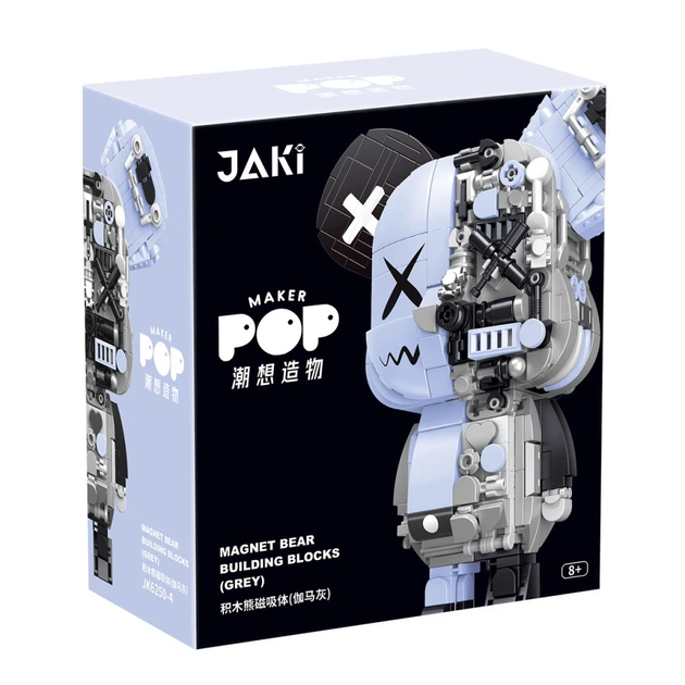 Детский конструктор "Магнитный Вайб" JAKI JK6250-4 серии "Киберпанк-медвежата" 546 деталей - изображение 2