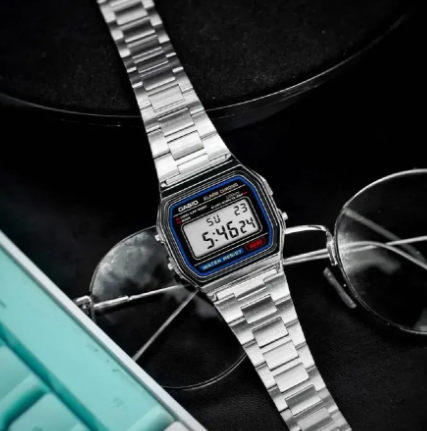 Мужские наручные часы Casio A158WA-1D Silver - изображение 5