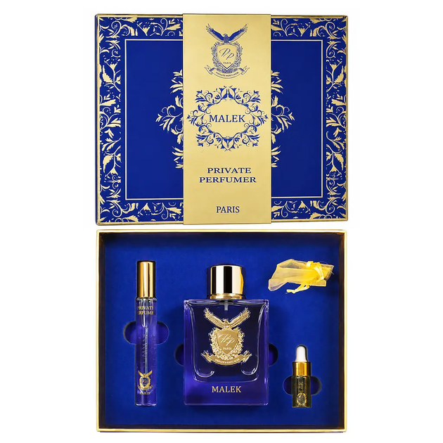 Набор мужской парфюмерии Parfums Parour Private Perfumer Malek Set - 100 ml edp + 10 ml travel spray + 4 ml oil - Фото 1 Набор мужской парфюмерии Parfums Parour Private Perfumer Malek Set - 100 ml edp + 10 ml travel spray + 4 ml oil - изображение 1