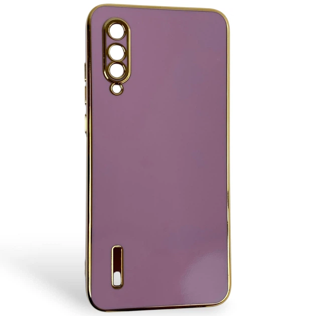 Чехол для Xiaomi Mi 9 Lite черничный глянцевый с золотой окантовкой (глянцевый, золотая окантовка) - Фото 1 Чехол для Xiaomi Mi 9 Lite черничный глянцевый с золотой окантовкой (глянцевый, золотая окантовка) - изображение 1