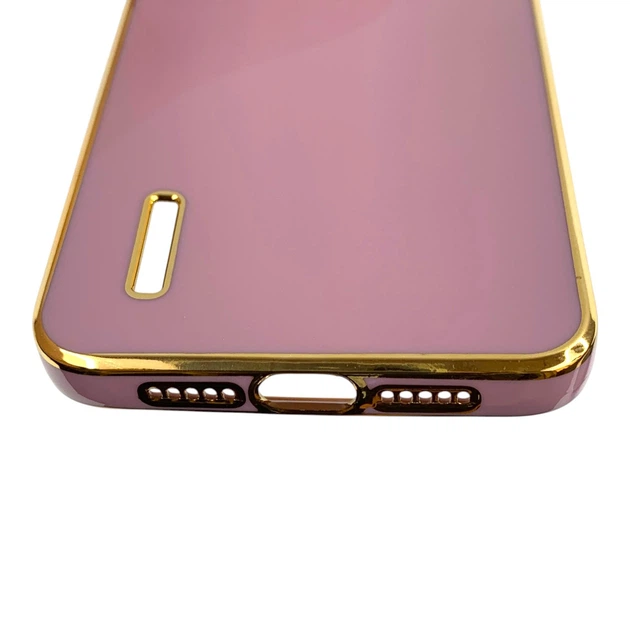 Чехол для Xiaomi Mi 9 Lite черничный глянцевый с золотой окантовкой (глянцевый, золотая окантовка) - Фото 6 Чехол для Xiaomi Mi 9 Lite черничный глянцевый с золотой окантовкой (глянцевый, золотая окантовка) - изображение 6
