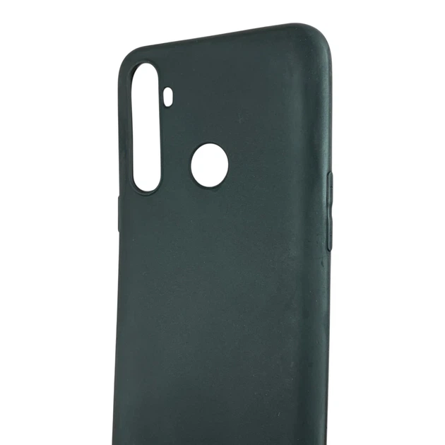 Чехол для Realme C3 черный матовый TPU (матовый, гибкий) - Фото 4 Чехол для Realme C3 черный матовый TPU (матовый, гибкий) - изображение 4