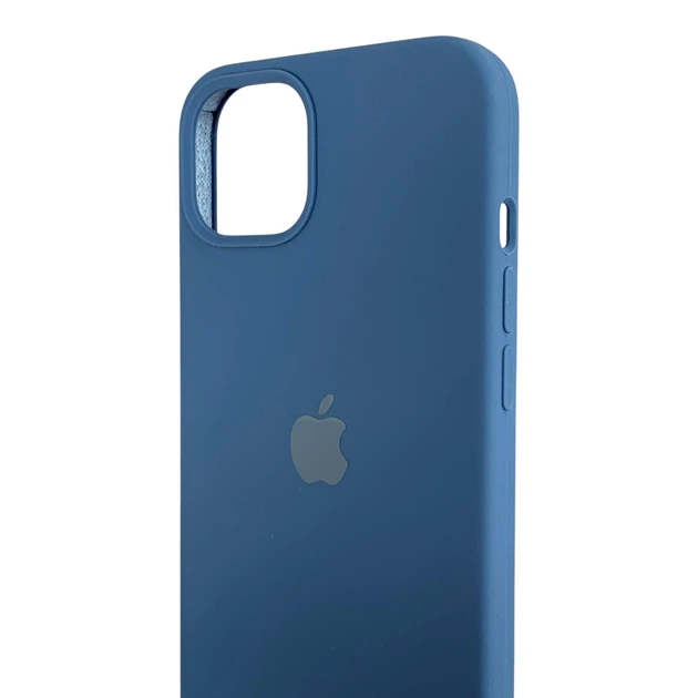 Чохол Silicone Case для Apple iPhone 13 темно-синій (силіконовий, захист камери) - зображення 4