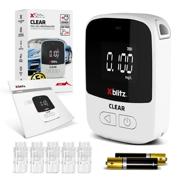 Алкотестер KGK Xblitz Clear с электрохимическим сенсором и LCD-дисплеем Белый (5902479677422) - изображение 6