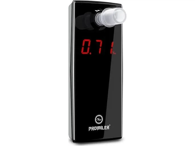 Алкотестер Promiler AL5500 с полупроводниковым сенсором i-RES Черный (5907461311728) - изображение 3