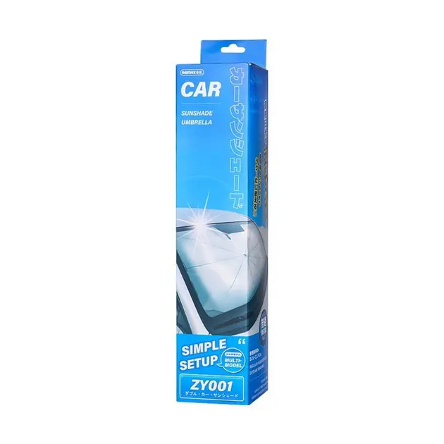 Автомобільна сонцезахисна парасолька REMAX Car sunshade umbrella ZY001 (145*81см) Black (6954851251743) - изображение 2