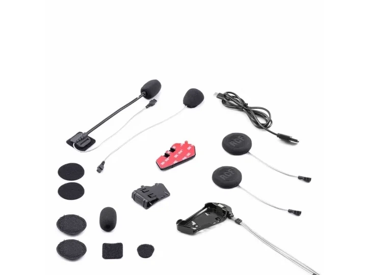 Interkom motocyklowy Midland R1 Mesh z Mesh Bluetooth i zasięgiem 2000 m Czarno-biały (R1 MESH SINGLE)  - obraz 4