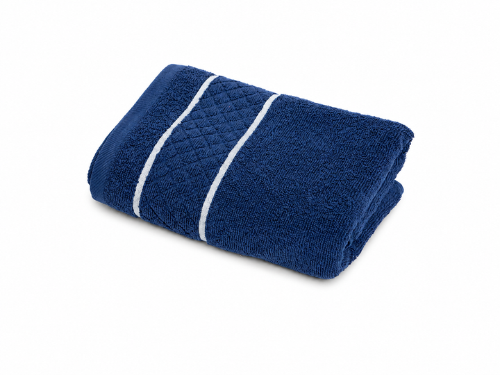 Рушник махровий TWL Soft 450 г/м2, 30*50 см, т.синій - Фото 1 Рушник махровий TWL Soft 450 г/м2, 30*50 см, т.синій - изображение 1
