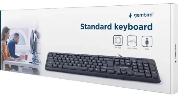 Клавиатура Gembird kb-u-103-ua Black usb - изображение 4