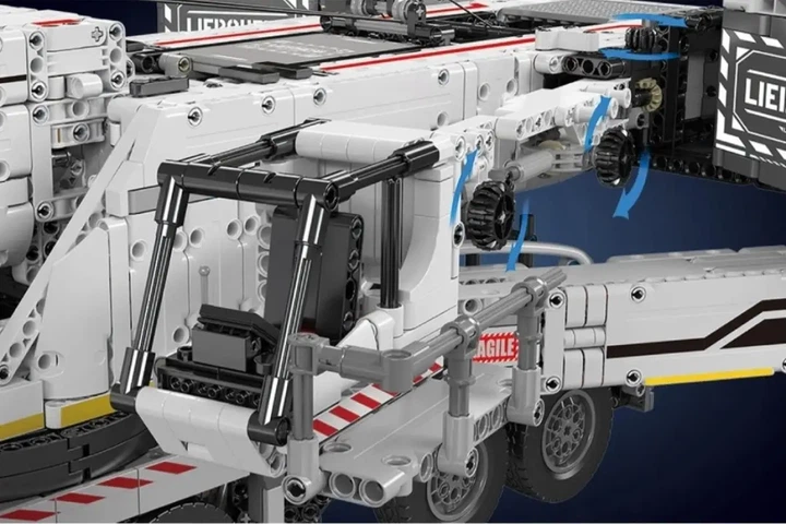 Конструктор Mould King 17007 кран LIEBHERR LTM 1200 (8506 деталей) с дистанционным управлением - Фото 4 Конструктор Mould King 17007 кран LIEBHERR LTM 1200 (8506 деталей) с дистанционным управлением - изображение 4