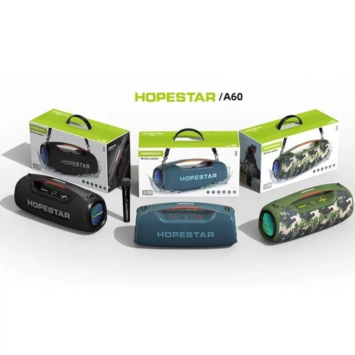 Колонка bluetooth HOPESTAR A60 чорний - Фото 2 Колонка bluetooth HOPESTAR A60 чорний - зображення 2
