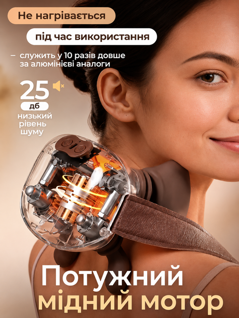 Масажер для шиї плечей електричний шиацу 3D бездротовий акумуляторний з інфрачервоним підігрівом антистрес безшумний портативний біонічний з імітацією рук масажиста глибоке розминання для масажу спини попереку рук ніг USB зарядка зелений ANSHE cream - Фото 5 Масажер для шиї плечей електричний шиацу 3D бездротовий акумуляторний з інфрачервоним підігрівом антистрес безшумний портативний біонічний з імітацією рук масажиста глибоке розминання для масажу спини попереку рук ніг USB зарядка зелений ANSHE cream - зображення 5