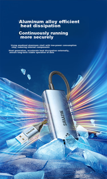 Сетевой адаптер SAMZHE UG25 / USB / 2.5 Гбит/с Ethernet - изображение 11