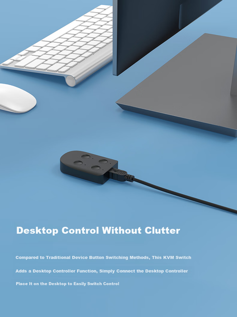 KVM-перемикач MT-Viki MT-PK401 4-портовий DisplayPort 4K x 2K @ 60 Гц - зображення 10