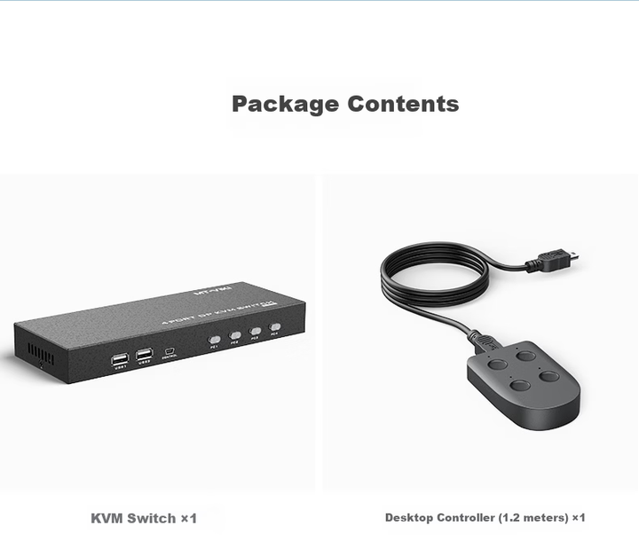 KVM-перемикач MT-Viki MT-PK401 4-портовий DisplayPort 4K x 2K @ 60 Гц - зображення 11