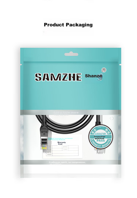 Патч-корд SAMZHE GD6A150 Cat 6a 10 Гбит/с медный 15 м Черный - изображение 19