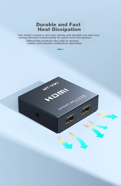 Разветвитель видеосигнала MT-viki MT-SP102M HDMI на 2 виходи - изображение 9