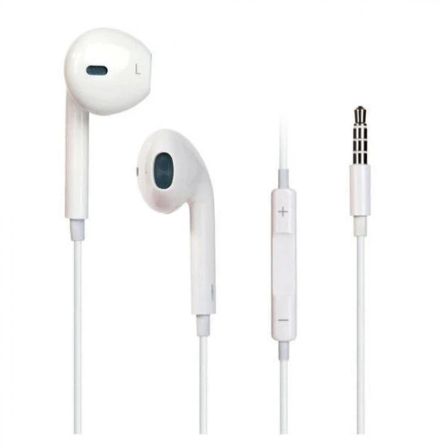 Навушники з мікрофоном Earpods Copy White 3.5mm, 1 шт. - Фото 1 Навушники з мікрофоном Earpods Copy White 3.5mm, 1 шт. - изображение 1