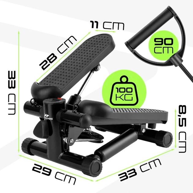 Степпер Scoopes BodyStep 114928 с эспандерами, LCD-дисплеем и ковриком, максимальная нагрузка до 100 кг - Фото 2 Степпер Scoopes BodyStep 114928 с эспандерами, LCD-дисплеем и ковриком, максимальная нагрузка до 100 кг - изображение 2